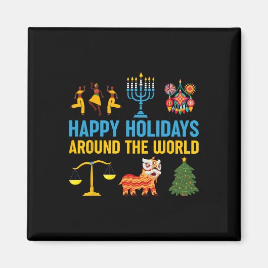 Prettige feestdagen De multiculturele wereld rond Magneet (Voorkant)