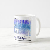 prettige feestdagen Deer Scene Koffiemok (Voorkant rechts)