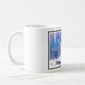 prettige feestdagen Deer Scene Koffiemok (Links)