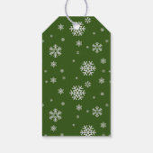 Prettige feestdagen door kerstboom cadeaulabel (Achterkant)