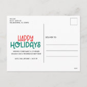 prettige feestdagen drie kerstdagen (Achterkant)