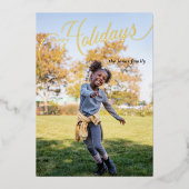 Prettige feestdagen Eenvoudig script (Voorkant)