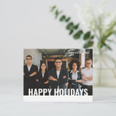 prettige feestdagen Eenvoudige, moderne aangepaste (Staand voorkant)