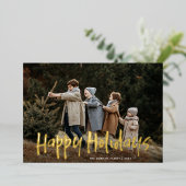 Prettige feestdagen Eenvoudige moderne belettering (Staand Voorkant)