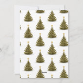 Prettige feestdagen Eenvoudige Pine Tree Christmas Feestdagenkaart (Achterkant)