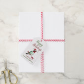 prettige feestdagen Eigen Hummingbird Gift Labels Cadeaulabel (Met Touw)