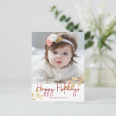 Prettige feestdagen Elegant (Staand voorkant)