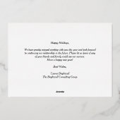 Prettige feestdagen Elegant | Custom Business Blac (Achterkant)