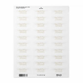 prettige feestdagen Elegant Gold Script met pretti Etiket (Full Sheet)