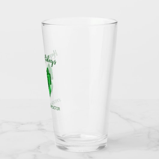 Prettige feestdagen | Elegant Green Glas (Links)