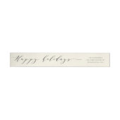 Prettige feestdagen Elegant minimalistisch script (Individueel)