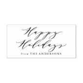 Prettige feestdagen Elegant | Retouradresstempel Rubberstempel (Afrduk)