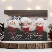 Prettige feestdagen Elegant script Feestdagenkaart