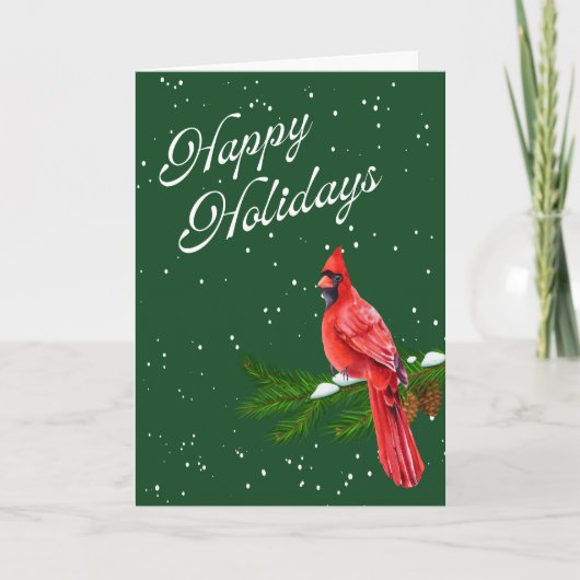 Prettige feestdagen Elegante Kaart (Voorkant)