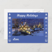 Prettige Feestdagen en personaliseer met uw namen (Voorkant / Achterkant)