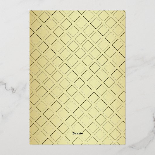 prettige feestdagen familie foto naam groen goud (Achterkant)