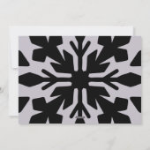 prettige feestdagen familie Periwinkle Black Snowf Feestdagenkaart (Achterkant)