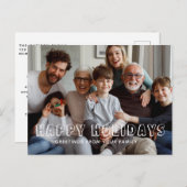 Prettige feestdagen Familiescript Collage foto (Voorkant / Achterkant)