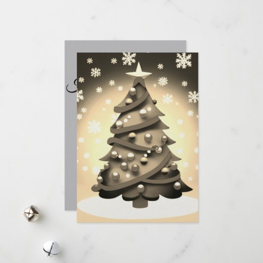 prettige feestdagen feestdagenkaart (Voorkant / Achterkant in situ)