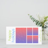 prettige feestdagen feestdagenkaart (Staand voorkant)