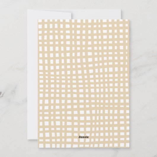 Prettige feestdagen Feestelijk groen en strikjes Feestdagenkaart (Achterkant)