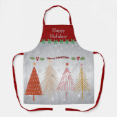 prettige feestdagen, feestelijk kerstontwerp, schort (Voorkant)