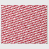 Prettige feestdagen Feestelijk lettertype wit rood Cadeaupapier (Vlak)