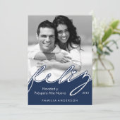 Prettige feestdagen Feliz Navidad Spanish Feestdagenkaart (Staand voorkant)