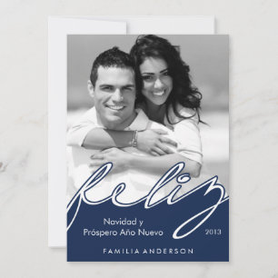 Prettige feestdagen Feliz Navidad Spanish Feestdagenkaart