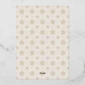 prettige feestdagen Festive Cream Script Photo Gol (Achterkant)