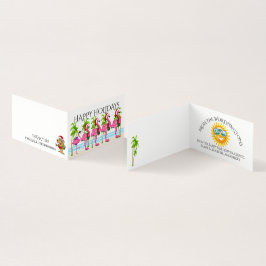 Prettige feestdagen Flamingo Style #holidayZ Kaart