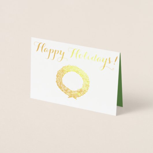 prettige feestdagen folie kaarten (Voorkant)