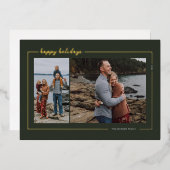 Prettige feestdagen Forest Green (Voorkant / Achterkant)