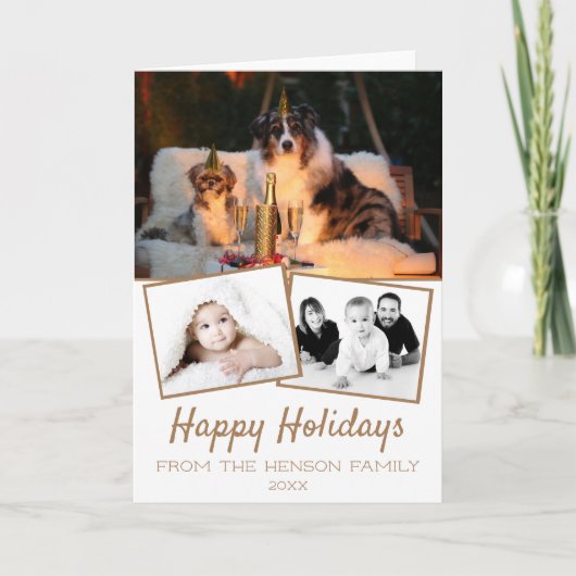 prettige feestdagen Foto Collage 3 Foto (Voorkant)