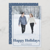 Prettige feestdagen Foto met Vakantie Kaart (Voorkant / Achterkant)