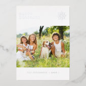 Prettige feestdagen Foto minimalistisch modern zil (Voorkant)