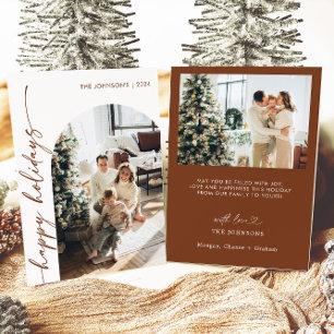 Prettige feestdagen Foto: Moderne kerst Kaart