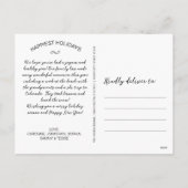 Prettige feestdagen Foto, mooi ingelijst gebladert (Achterkant)