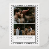 Prettige feestdagen Foto postzegelfamilie (Achterkant)