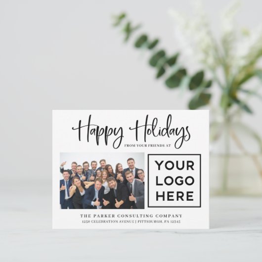 prettige feestdagen | Foto van uw bedrijf en uw Lo (Staand voorkant)