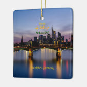 Prettige Feestdagen, Frankfurt Brug, Keramisch Ornament (Links)