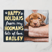 prettige feestdagen Funny Modern Pet Custom Photo (Voorkant)