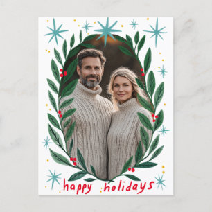Prettige feestdagen Garland CUSTOM FOTO KERST