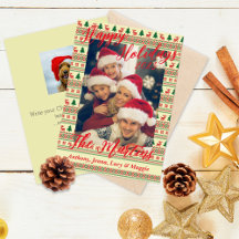 Prettige Feestdagen - Gebreid Patroon Kerstkaart