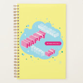 prettige feestdagen, geel en blauw planner (Voorkant)