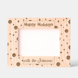 prettige feestdagen gegraveerde lijstjes