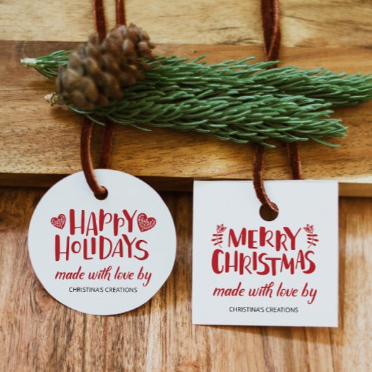 prettige feestdagen gemaakt met Label op het liefd