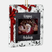 Prettige feestdagen Gepersonaliseerd Ornament (Rechts)