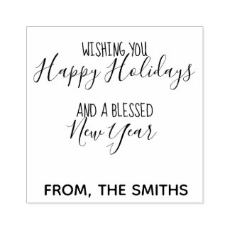 Prettige feestdagen Gepersonaliseerde stempel