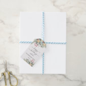 Prettige feestdagen Gepersonaliseerde waterverf Ca Cadeaulabel (Met Touw)